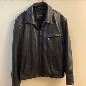 Wilsons Lined Black Leather Jacket